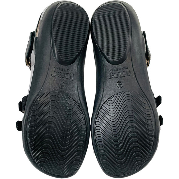 Hotter Women's Black Leather Flexible Gladiator Sol Sandals Size 5 - Picture 8 of 10